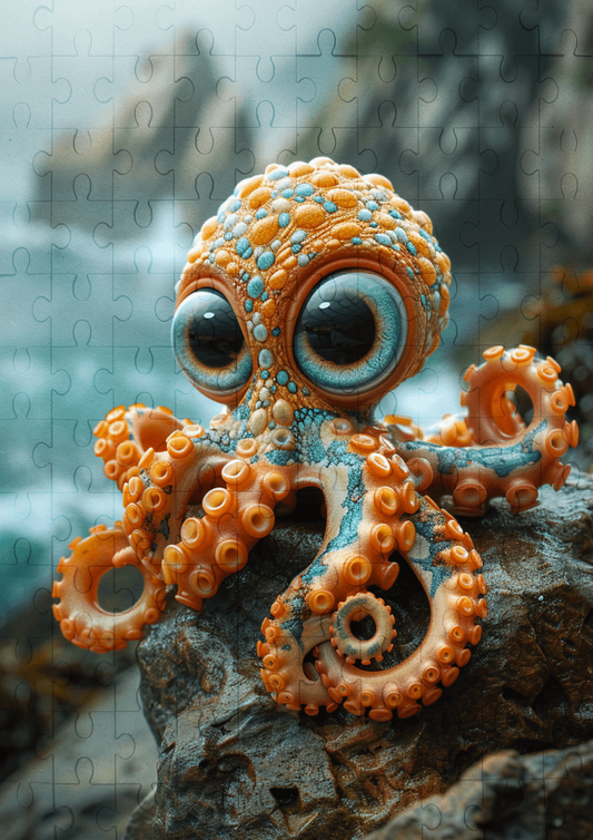 Ollie The Octopus - 120-piece wooden jigsaw puzzle