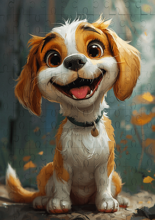 Oscar The Beagle - 120-piece wooden jigsaw puzzle