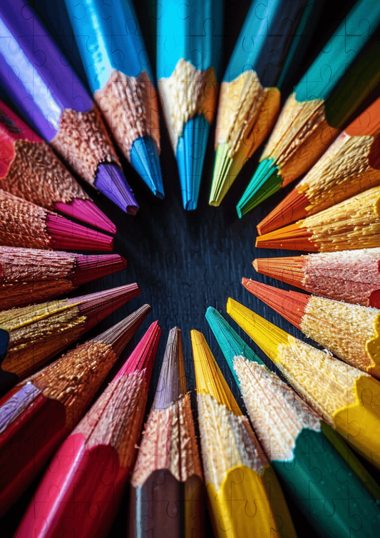 Pencil Fun - 120-piece wooden jigsaw puzzle