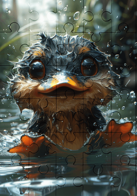 Peta The Platypus - 30-piece wooden jigsaw puzzle with Optional Frame