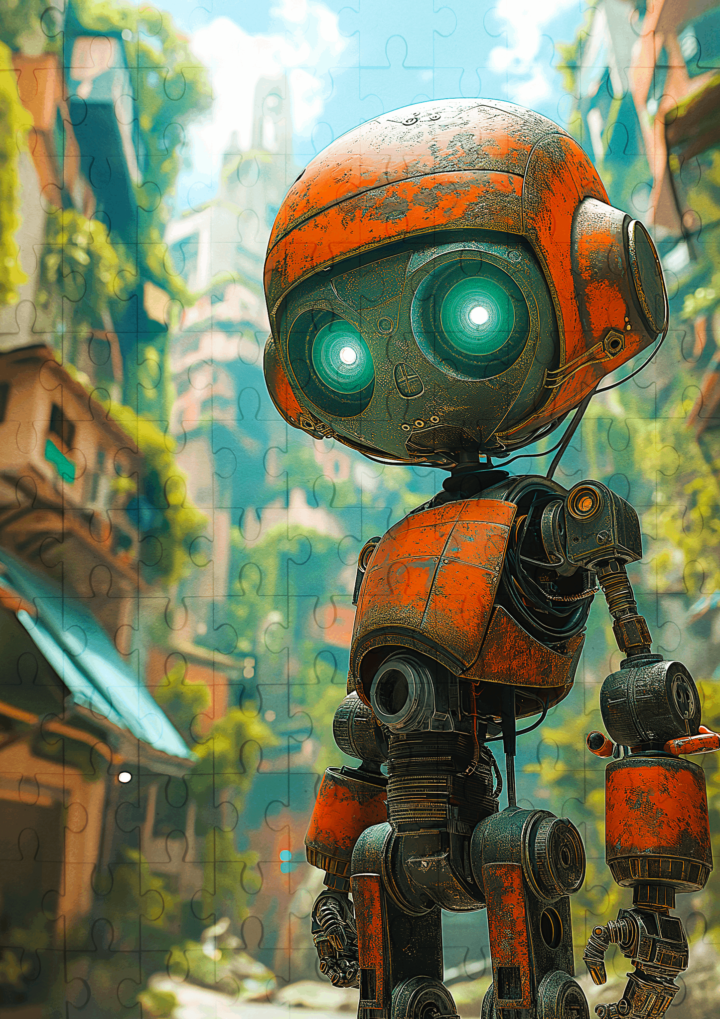 Robbie The Robot - 120-piece wooden jigsaw puzzle