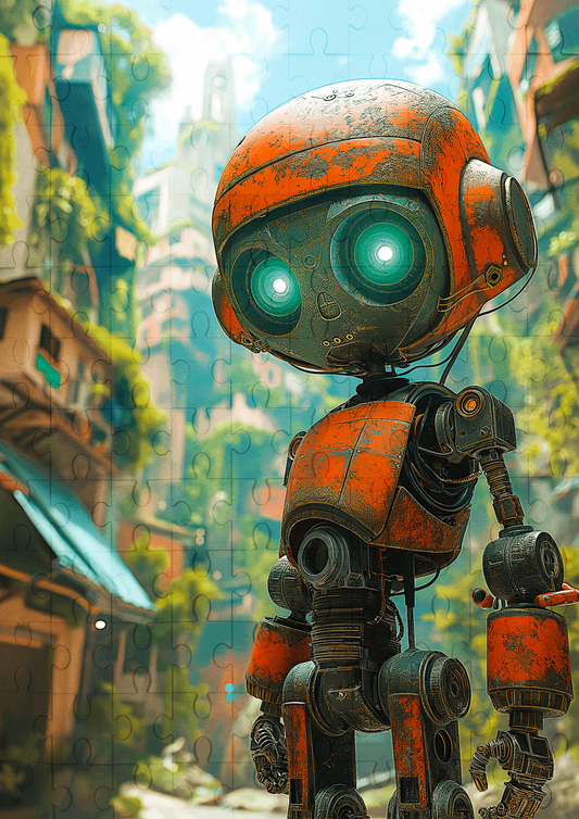 Robbie The Robot - 120-piece wooden jigsaw puzzle