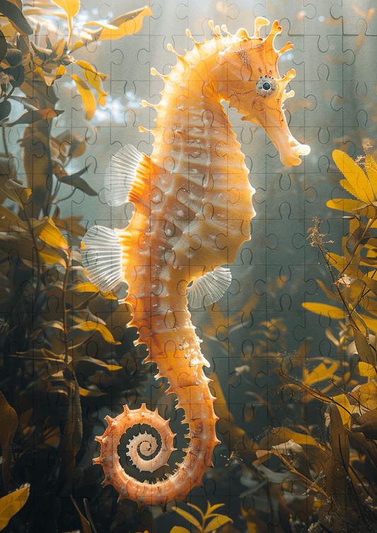 Sally The Sea Horse - 120-piece wooden jigsaw puzzle