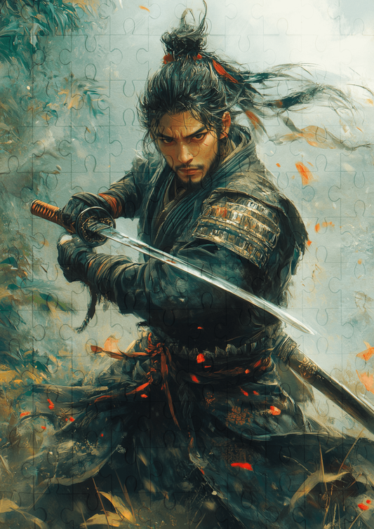 Samurai Warrior - 120-piece wooden jigsaw puzzle