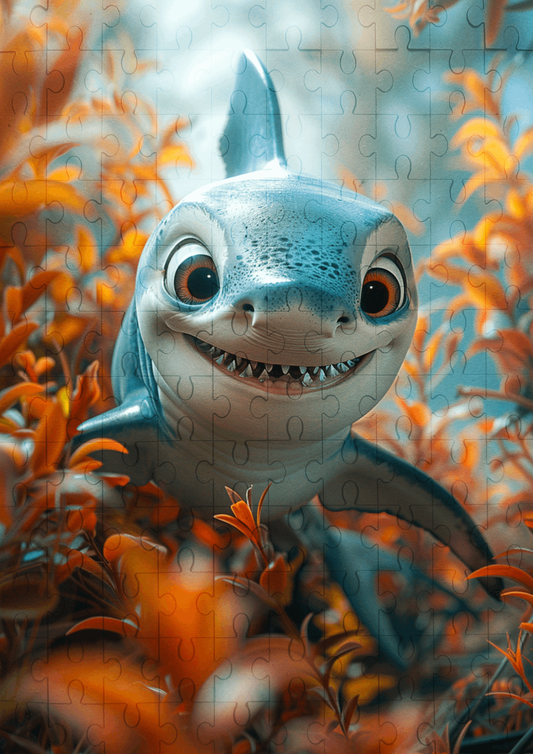 Shaun The Shark - 120-piece wooden jigsaw puzzle