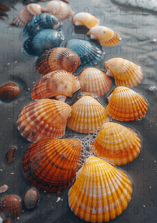 Shells By The Water - 120-piece wooden jigsaw puzzle