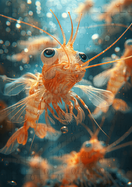 Spike The Prawn - 120-piece wooden jigsaw puzzle
