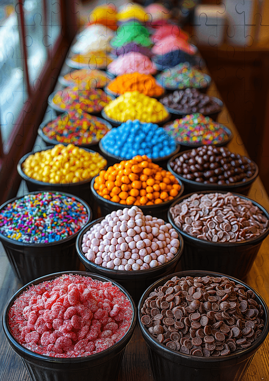 Sprinkles and Toppings - 120-piece wooden jigsaw puzzle