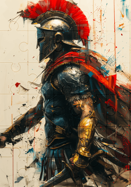 The Gladiator - 30-piece wooden jigsaw puzzle with Optional Frame