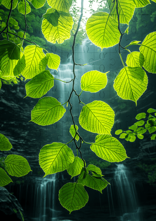 The Hidden Waterfall - 120-piece wooden jigsaw puzzle