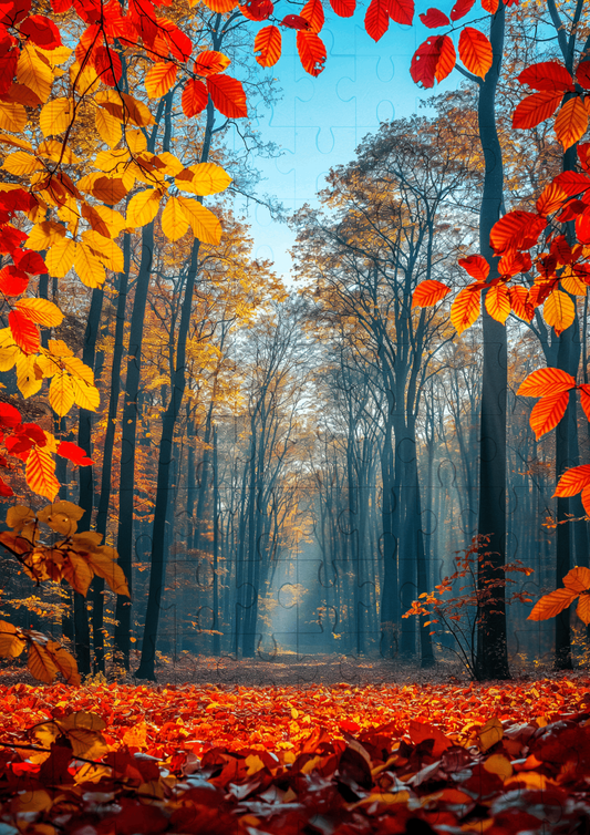 The Leafy Pathway- 120-piece wooden jigsaw puzzle