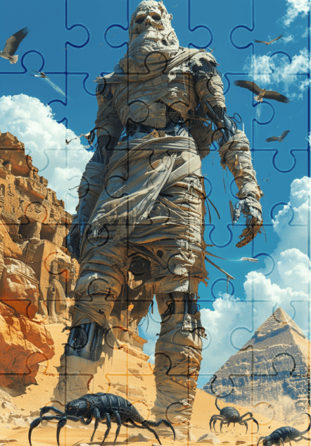 The Mummy - 30-piece wooden jigsaw puzzle with Optional Frame