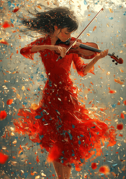 The Violinist - 120-piece wooden jigsaw puzzle