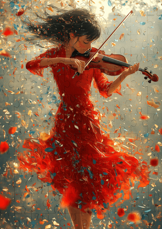 The Violinist - 120-piece wooden jigsaw puzzle