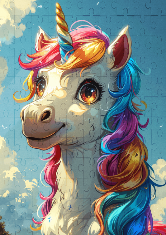 Buttercup The Unicorn - 120-piece wooden jigsaw puzzle
