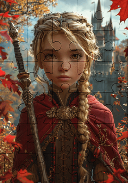 Victoria The Princess - 30-piece wooden jigsaw puzzle with Optional Frame